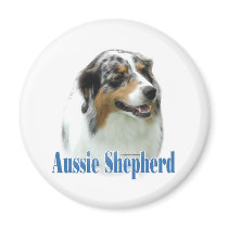 Australian Shepherd Name - Customized Refrigerator Magnet