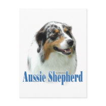 Australian Shepherd Name Post Card