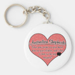 Australian Shepherd Paw Prints Dog Humor Key Chains