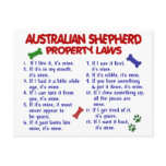 AUSTRALIAN SHEPHERD Property Laws 2 Post Cards