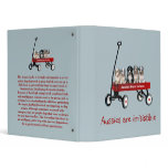 Australian Shepherd Pups In Wagon Binder