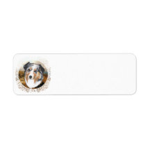 Australian Shepherd Return Address Labels