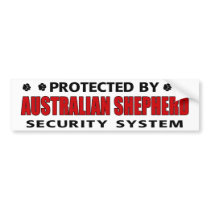 Australian Shepherd Security Bumper Stickers