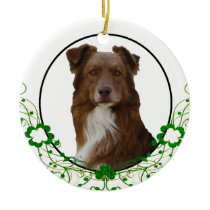 Australian Shepherd St Patrick's Day Ornament ornaments