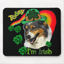 Australian Shepherd St. Pattys mousepads
