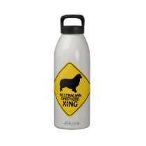 Australian Shepherd Xing water bottles