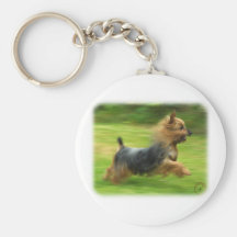 Australian Silky Terrier design Keychains