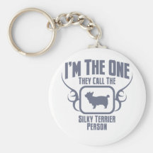 Australian Silky Terrier Keychain