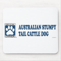Australian Stumpy Tail Cattle Dog Blue Mouse Pads