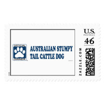 Australian Stumpy Tail Cattle Dog Blue Postage Stamp