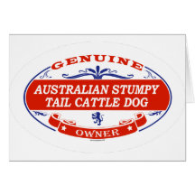 Australian Stumpy Tail Cattle Dog  Card