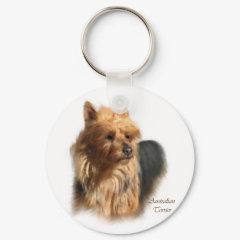 Australian Terrier Art Gifts keychain