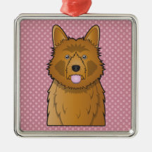 Australian Terrier Cartoon Christmas Tree Ornament
