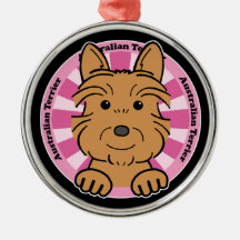 Australian Terrier Christmas Ornaments
