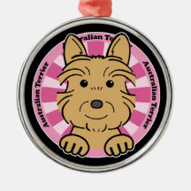 Australian Terrier Christmas Ornaments