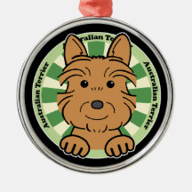 Australian Terrier Christmas Tree Ornament