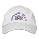 Australian Terrier Dog Mom Embroidered Baseball Cap