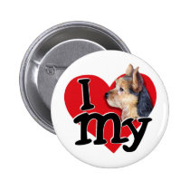 Australian Terrier I (heart) my buttons