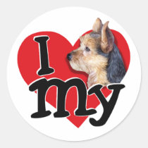 Australian Terrier I (heart) my stickers