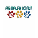 AUSTRALIAN TERRIER MOM Paw Print t-shirts