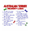 AUSTRALIAN TERRIER Property Laws 2 t-shirts
