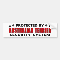 Australian Terrier Security bumper stickers