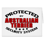 Australian Terrier Security Greeting Card
