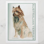 Australian Terrier sit Custom Flyer