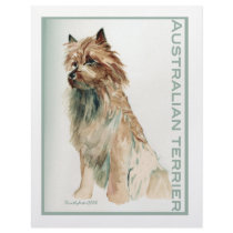 Australian Terrier sit Custom Letterhead