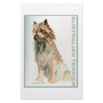 Australian Terrier sit Stationery Paper