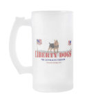 Australian Terrier with Flags Coffee Mugs