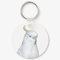 Australian White Cockatoo Keychain by PhotoPixie Australian White Cockatoo Keychain