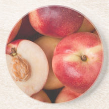 Australian white flesh nectarine coaster