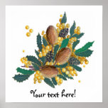 Australian Wildflowers - Banksia Poster