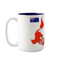 Australian World Map Mug.