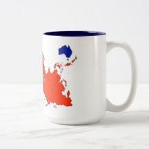Australian World Map Mug.