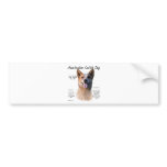 AustralianCattle Dog (redspec) History Design Bumper Sticker