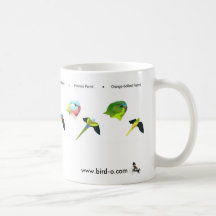 Australia's rarest parrots, www.bird-o.com mug