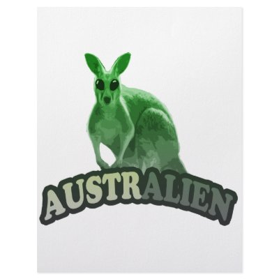 AustrAlien t-shirt Letterhead Design by Foozyo