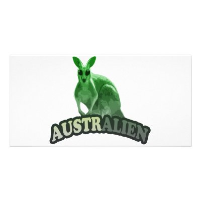 AustrAlien t-shirt Photo Card Template by Foozyo