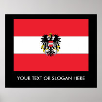 Austria Coat of Arms Flag Posters