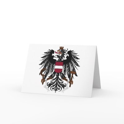Austria Coat of Arms Greeting Card by FlagTshirts