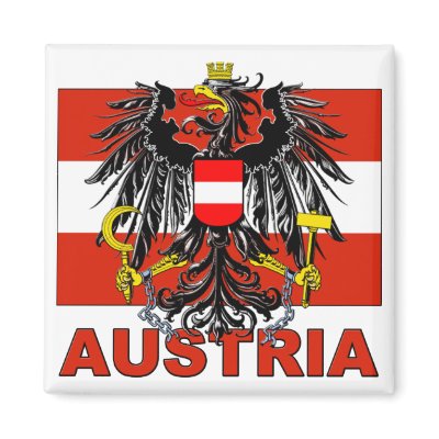 Austria Coat of Arms Refrigerator Magnet by allworldtees