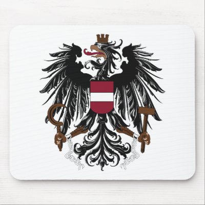 Austria Coat of Arms Mousepad by FlagTshirts