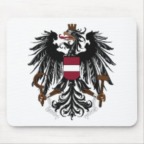 Austria Coat of Arms Mousepad by FlagTshirts Austria Coat of Arms Mousepad