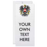 Austria Coat of Arms Customized Rack Card