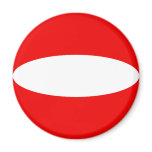 Austria Fisheye Flag Magnet