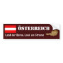 Austria Flag and Map Bumper Sticker
