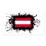 Austria Flag Business Card Template