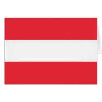 Austria Flag Card